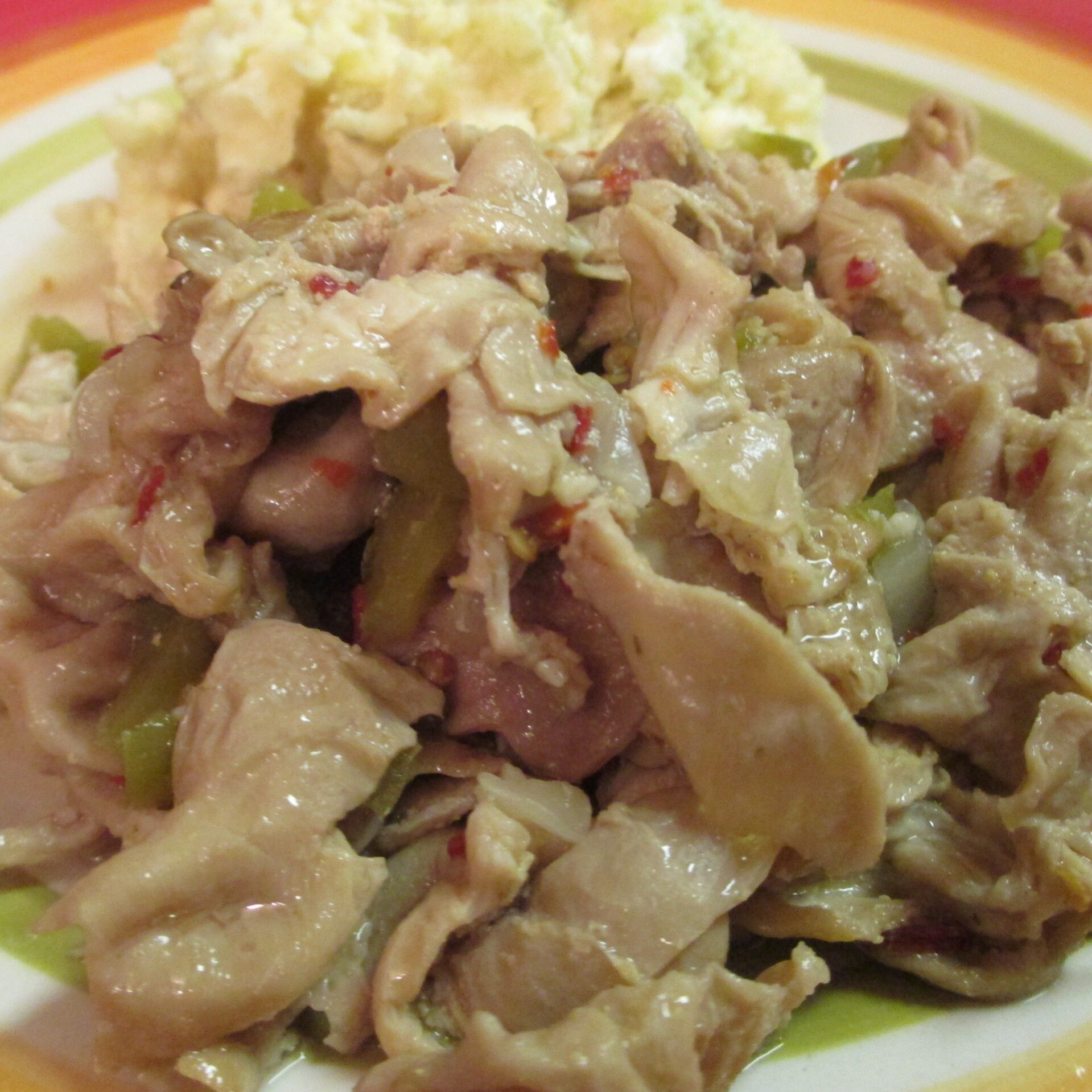 Chitterlings.